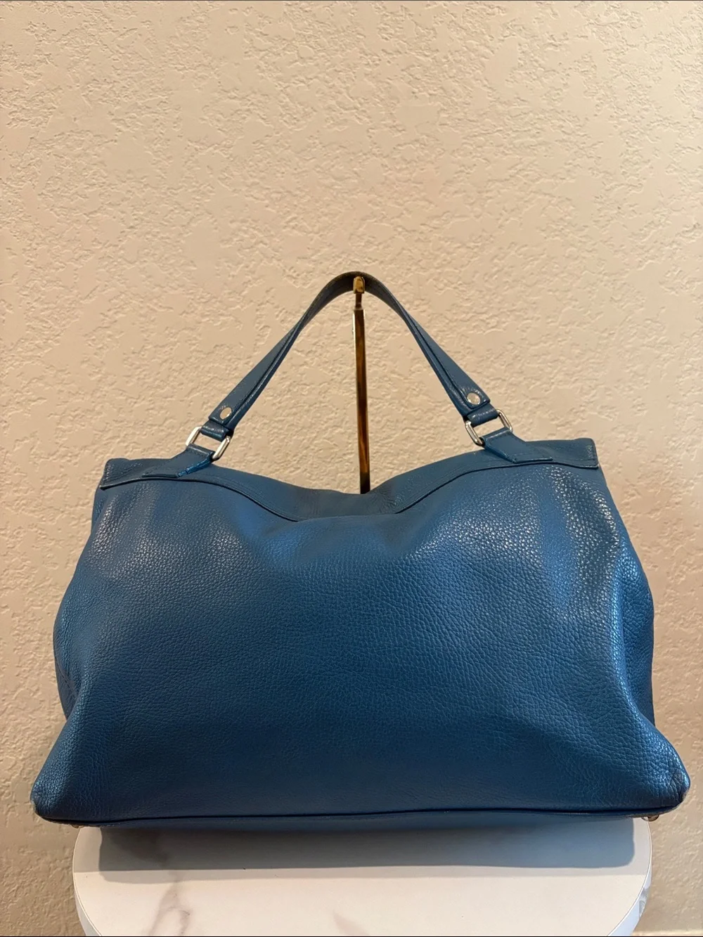 Zanellato Postina Leather Handbag Blue